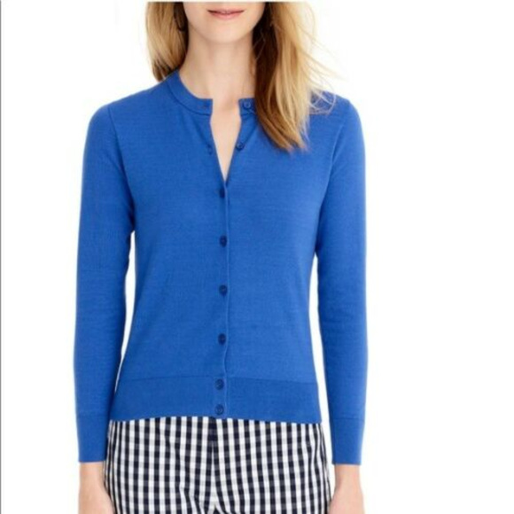 sapphire blue cardigan